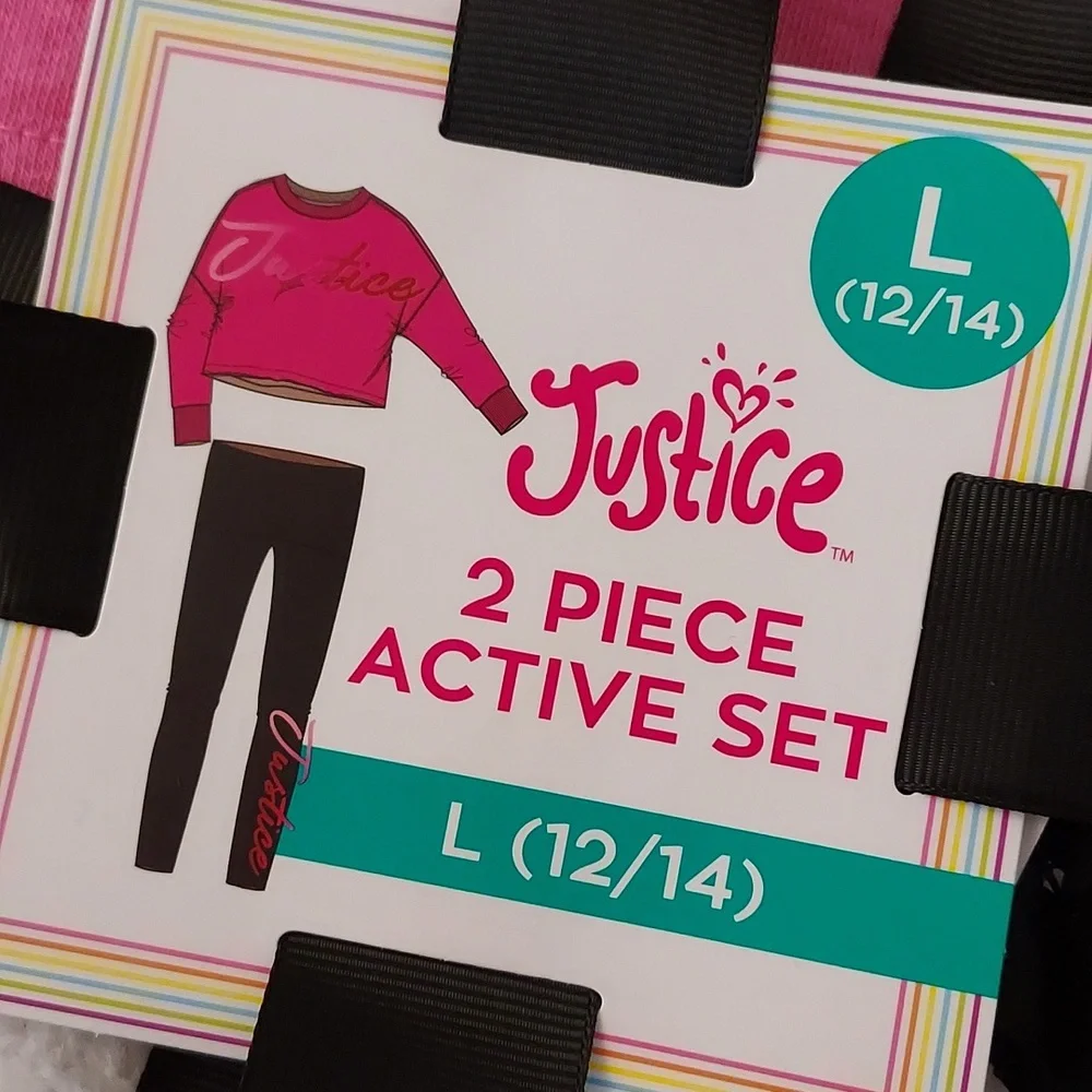 Girls L (12/14) Justice 2-piece